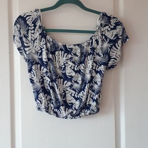 Off shoulder crop top